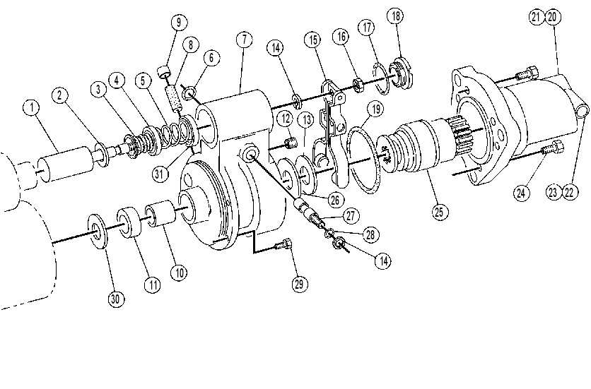 Стартер электрический 3T2659 CAT
