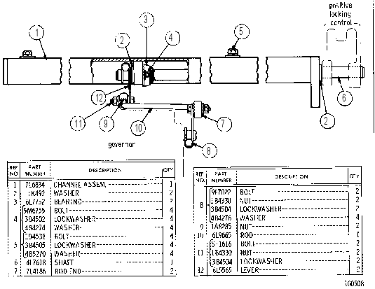 GOVERNOR CONTROL 6L9675 CAT