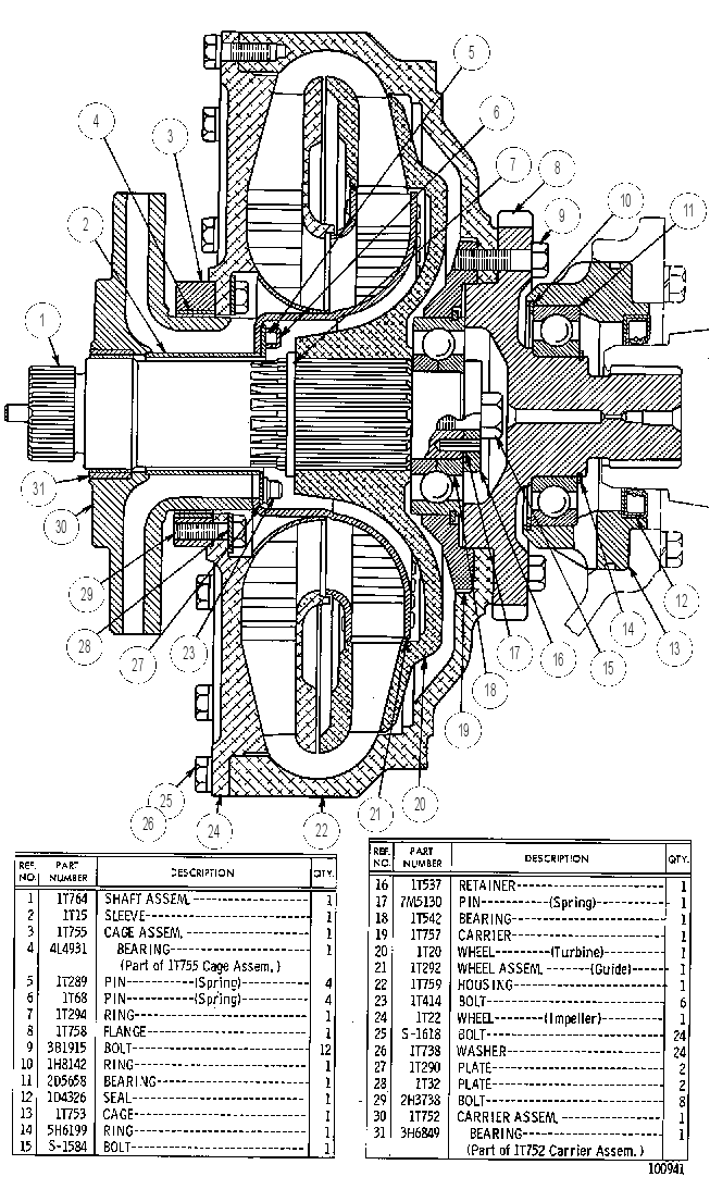 Гидротрансформатор 1T0750 CAT