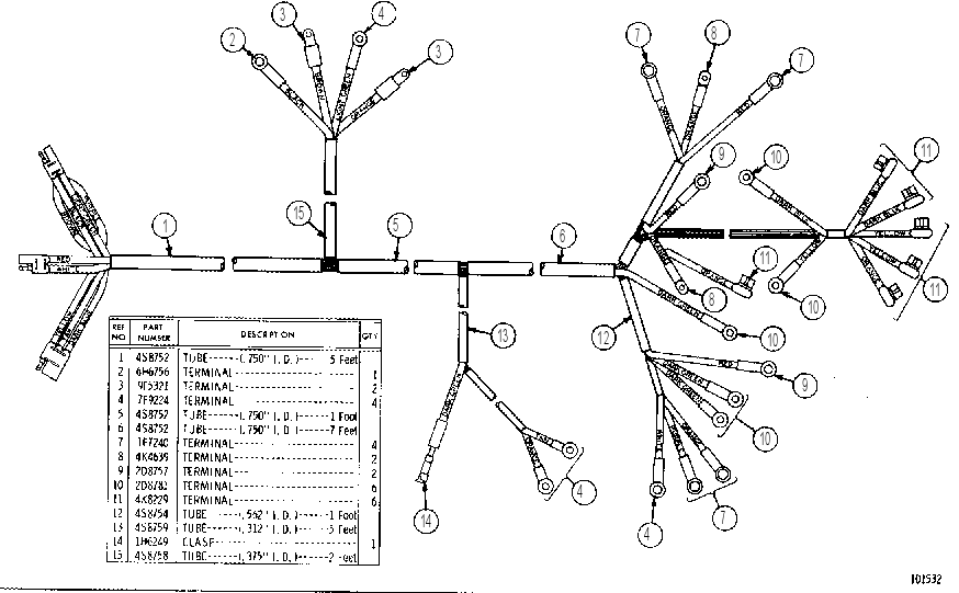 WIRING HARNESS 6K6394 CAT