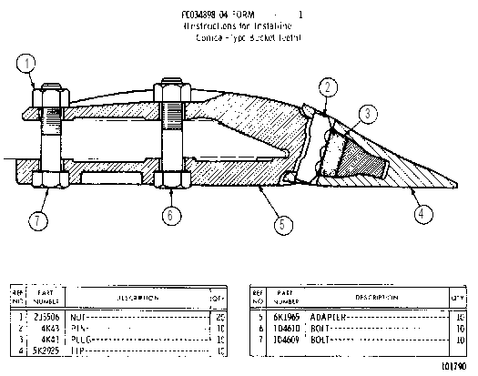 Зуб 5K7582 CAT