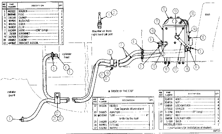 HEATER GROUP 7K0196 CAT