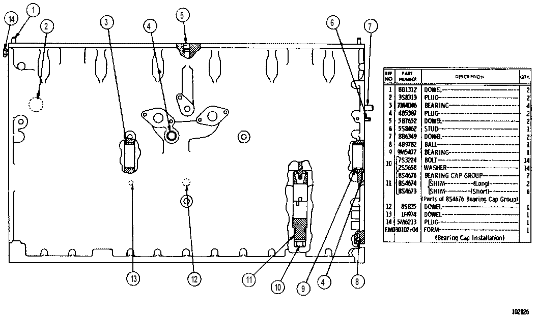 CYLINDER BLOCK ASSEMBLY 5S6778 CAT