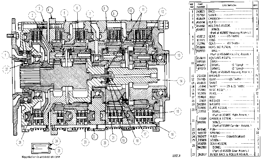 Планетарная трансмиссия 4S8686 CAT