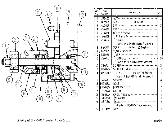FUEL TRANSFER PUMP GROUP 7S5445 CAT