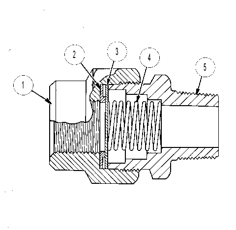VALVE AS-CHECK 4D0487 CAT