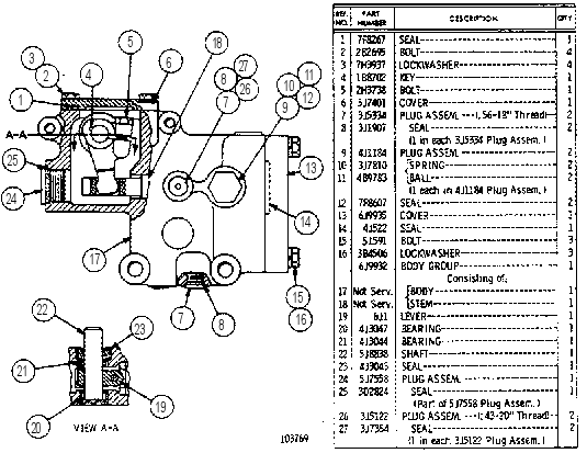 SELECTOR VALVE GROUP 6J9931 CAT
