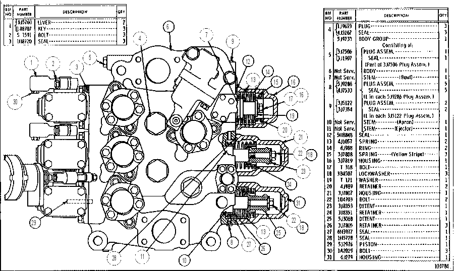SCRAPER CONTROL VALVE GROUP 6J0657 CAT