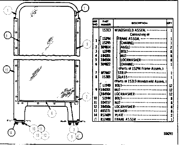 WINDSHIELD GROUP 8S2487 CAT