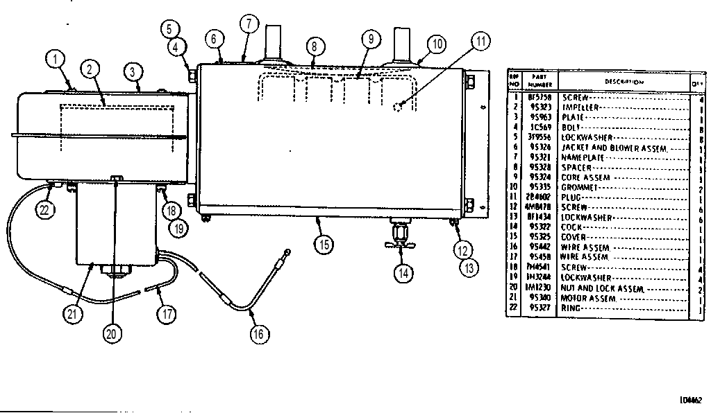 HEATER ASSEMBLY 7S5231 CAT