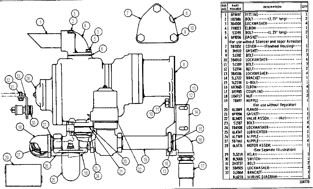 Стартер пневматический 8L8410 CAT