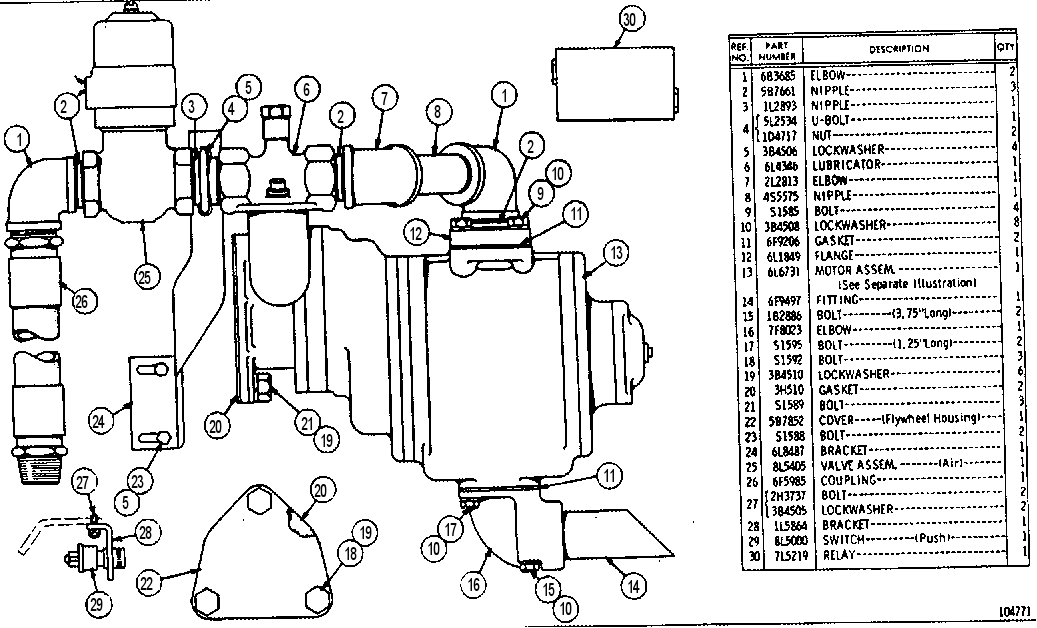 Стартер пневматический 8L8409 CAT