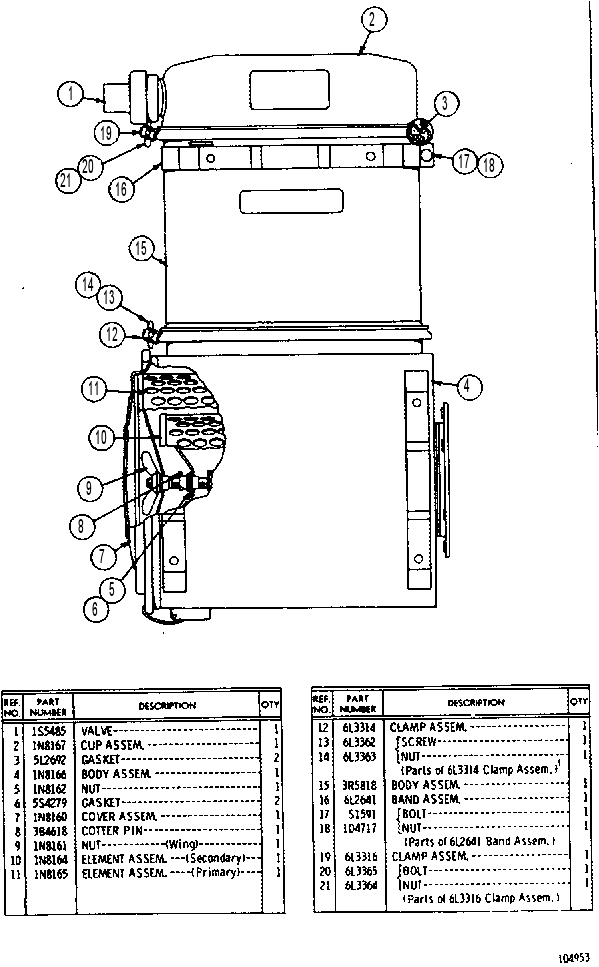 AIR CLEANER ASSEMBLY 8L5897 CAT