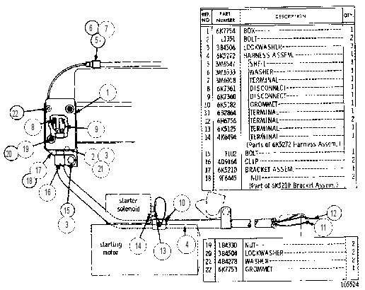 ENGINE WIRING 6K5950 CAT