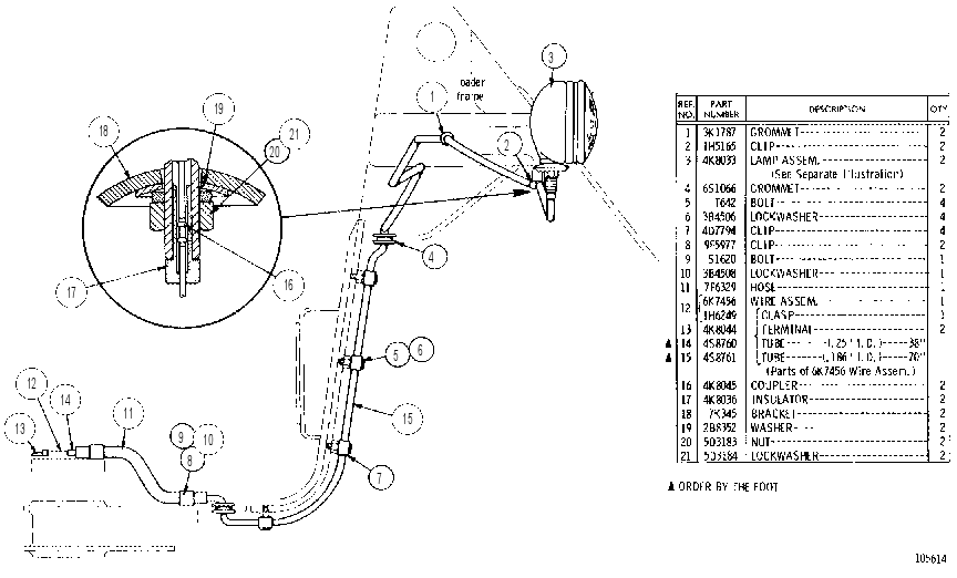 FRONT LIGHTING SYSTEM 6K7458 CAT