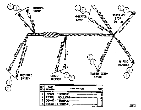 Жгут проводов 6D7933 CAT