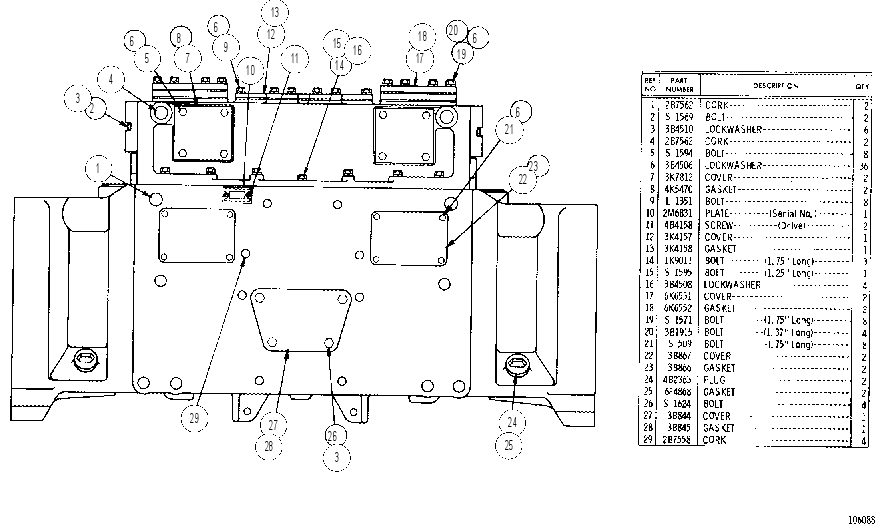 STEERING CLUTCH CASE AND COVERS GROUP 6K4664 CAT