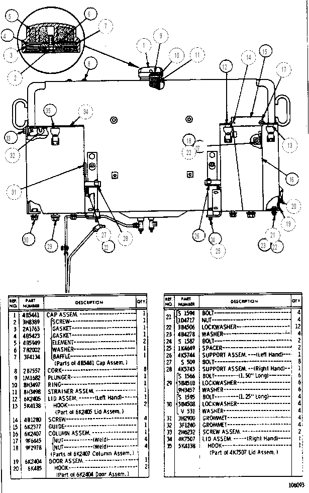 FUEL SYSTEM AND BATTERY BOX 6K7614 CAT