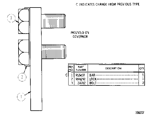 RACK STOP GROUP 9S3312 CAT