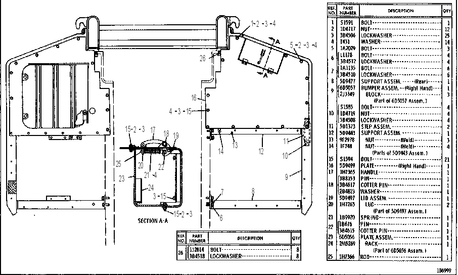 BUMPER GROUP 6D5070 CAT