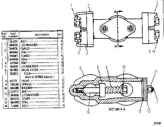 VALVE GP-BYPASS 5D7880 CAT