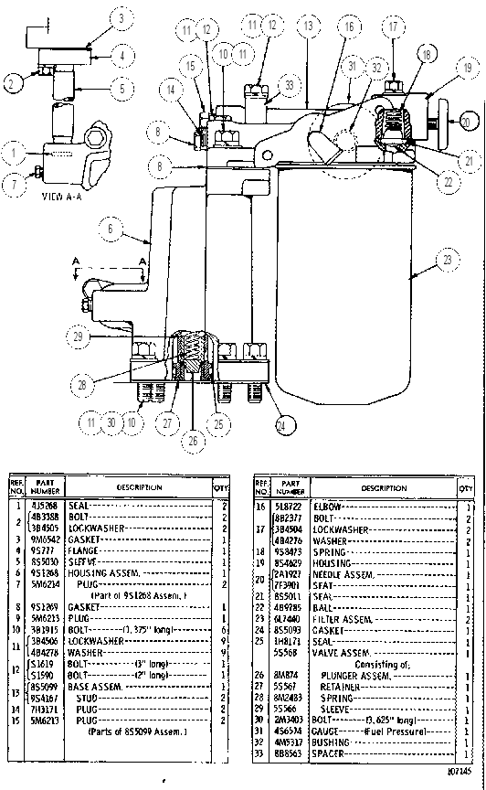 FUEL FILTER 2N2516 CAT