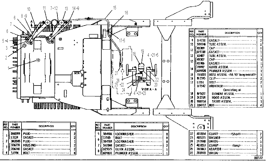 DIFFERENTIAL CASE AND COVERS 6D9360 CAT