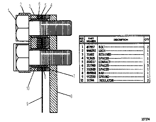 GOVERNOR TORQUE SPRING 9S7000 CAT