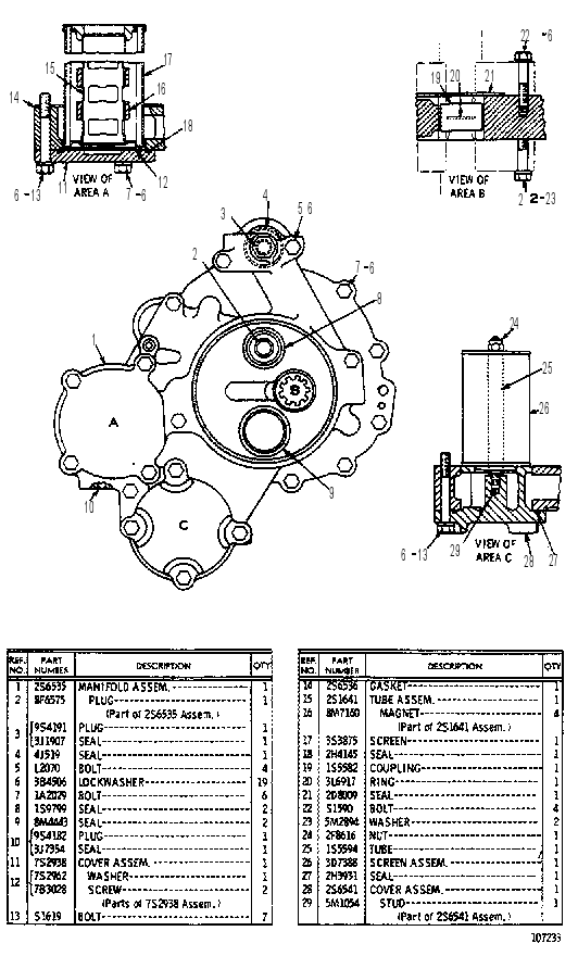 MANIFOLD & SCREENS GP 2S6539 CAT