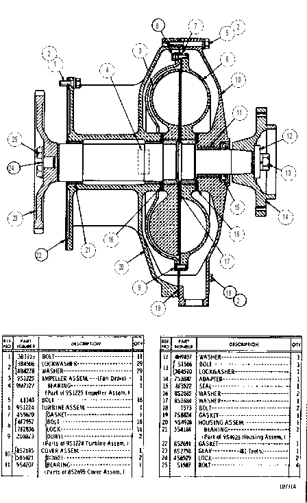 FAN DRIVE GROUP 8S6404 CAT