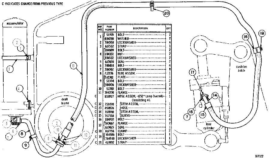 ACCUMULATOR LINES GROUP 6J6664 CAT