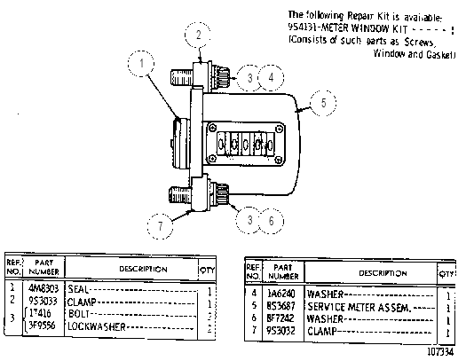 SERVICE METER 8S3688 CAT