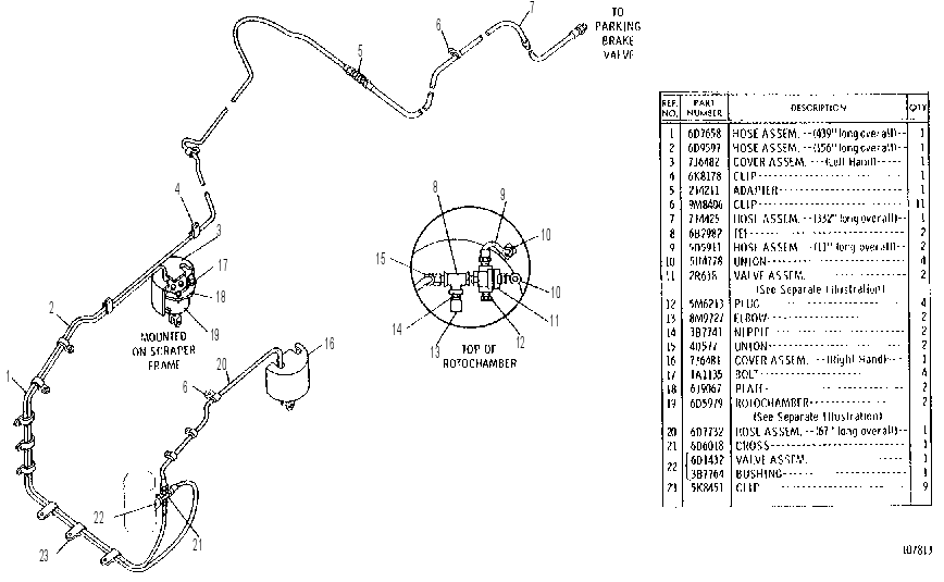 PARKING BRAKE CONTROL GROUP 7J5109 CAT