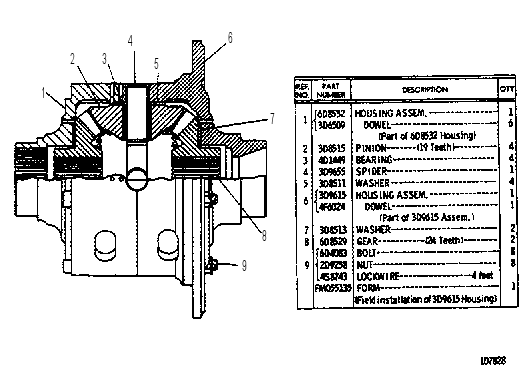 DIFFERENTIAL GROUP 6D8540 CAT