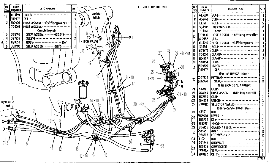 LINES & VALVE GP 6D9720 CAT