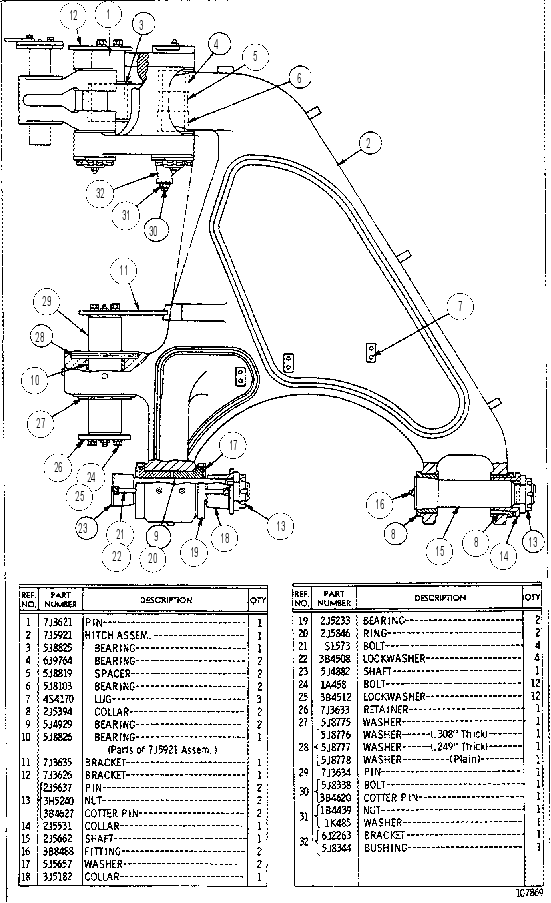 HITCH AND STEERING GROUP 7J6181 CAT