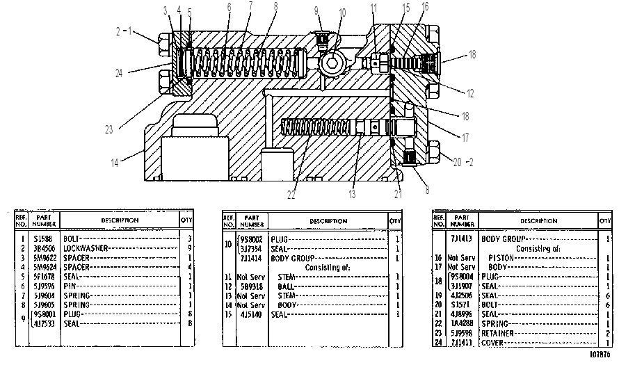 PILOT AND BLEED VALVE GROUP 7J2233 CAT