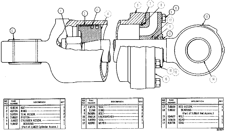 LOAD CYLINDER GROUP 7J4623 CAT