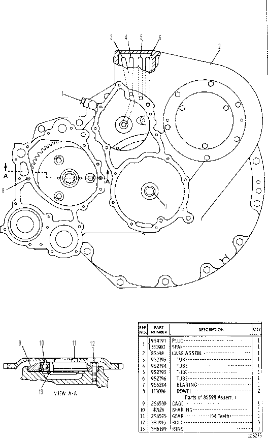 TRANSFER GEARS 7S2940 CAT