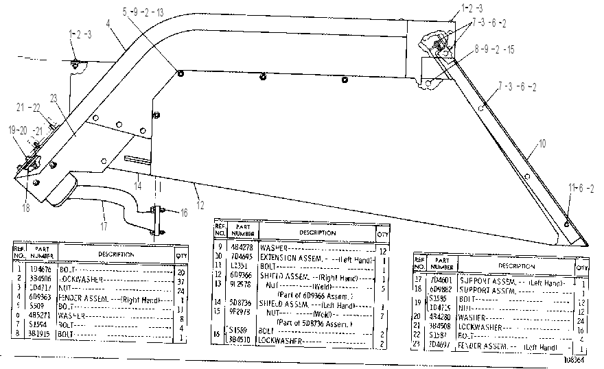 FENDERS 6D9370 CAT
