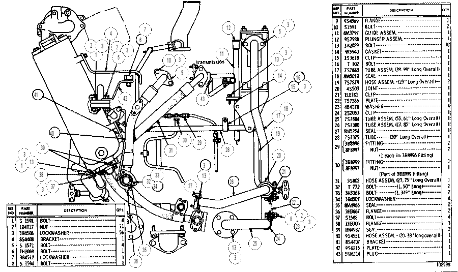 TRANSMISSION AND STEERING CLUTCH LUBRICATION SYSTEM 2S9332 CAT