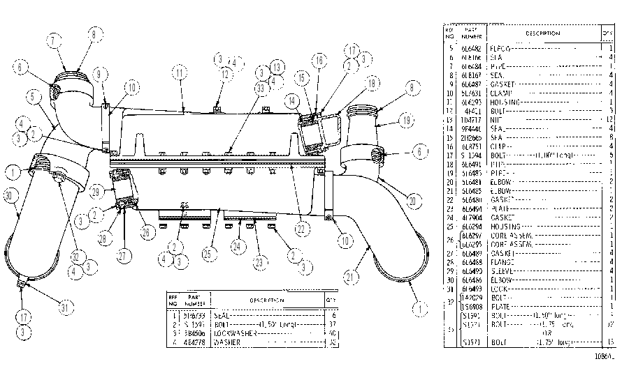 AFTERCOOLER GP-JACKET WATER 6L6292 CAT