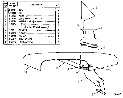 MUFFLER GROUP 8S5442 CAT