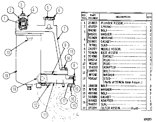 FUEL FILTER 5S9665 CAT