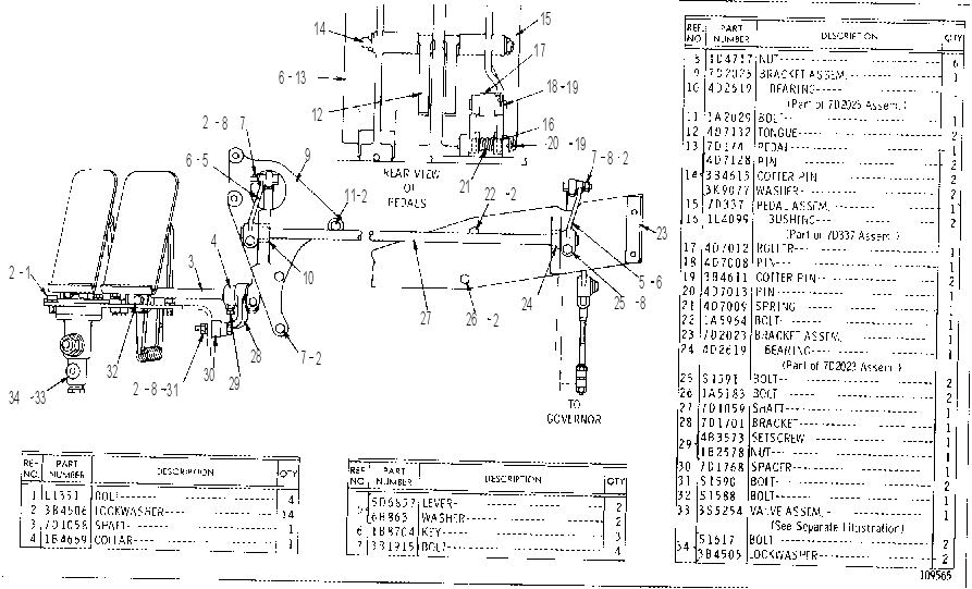 GOVERNOR CONTROL 7D1010 CAT