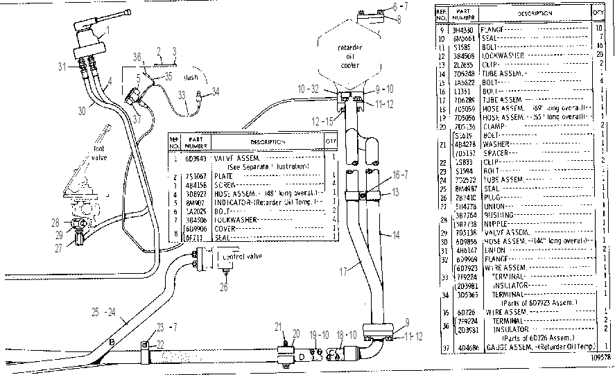 CONTROL AND LINES GROUP 7D4970 CAT