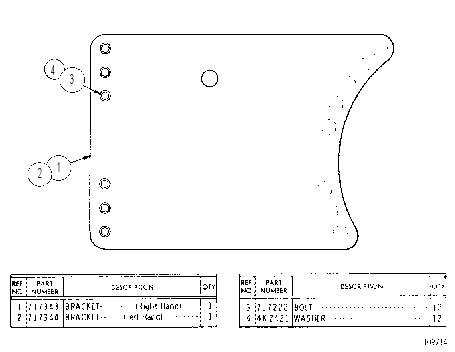 SHIPPING BRACKET 7J7345 CAT