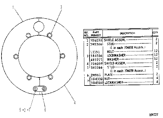 SHIELD GP-BRAKE 7D6345 CAT