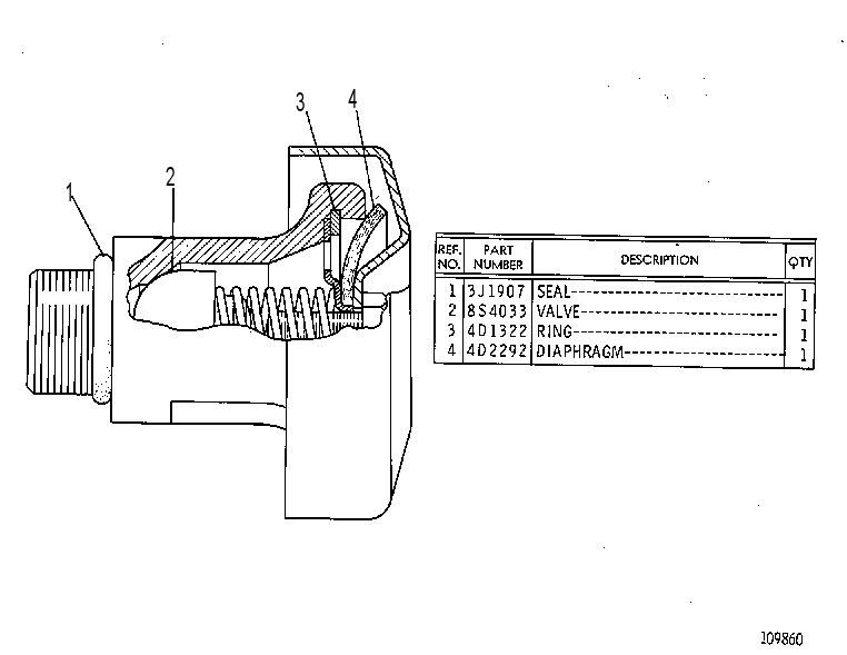 VALVE AS-SAFETY 6D3546 CAT