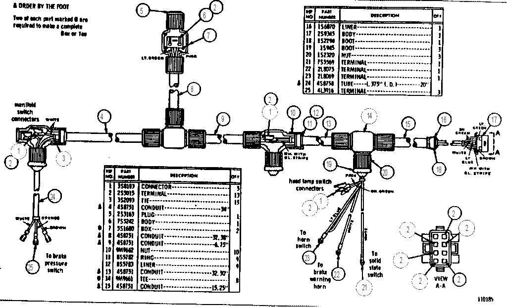 WIRING HARNESS ASSEMBLY 7S9646 CAT
